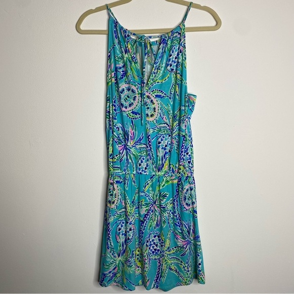 Lilly Pulitzer Gianni Skort Romper in‎ "Bermuda Blue Turtle" XXS - Picture 5 of 10